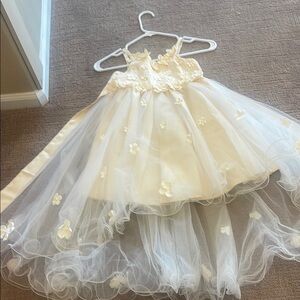 Elegant Ivory Flower Girl Dress